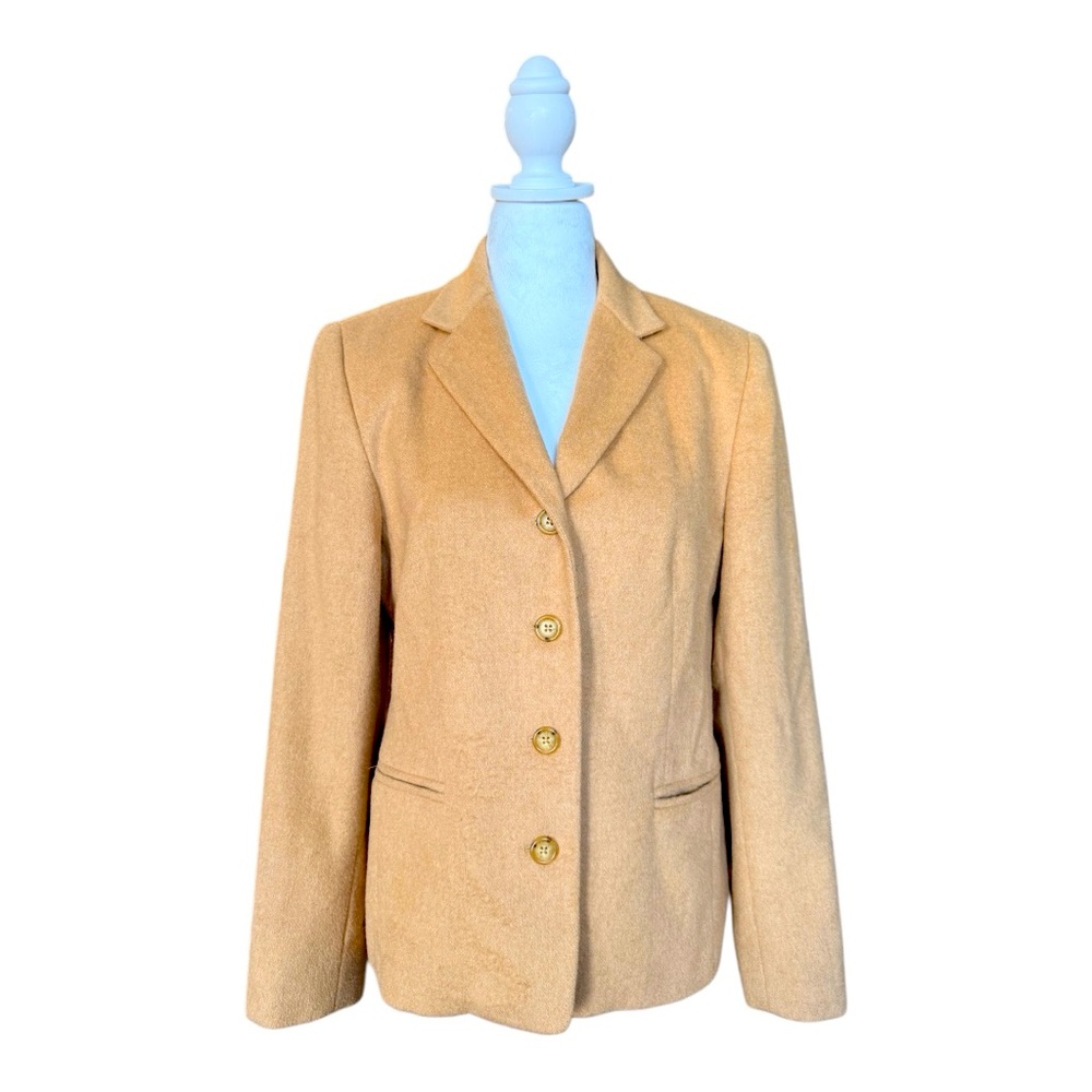 Talbots Vintage 100% Camel Hair Blazer, Made in Italy